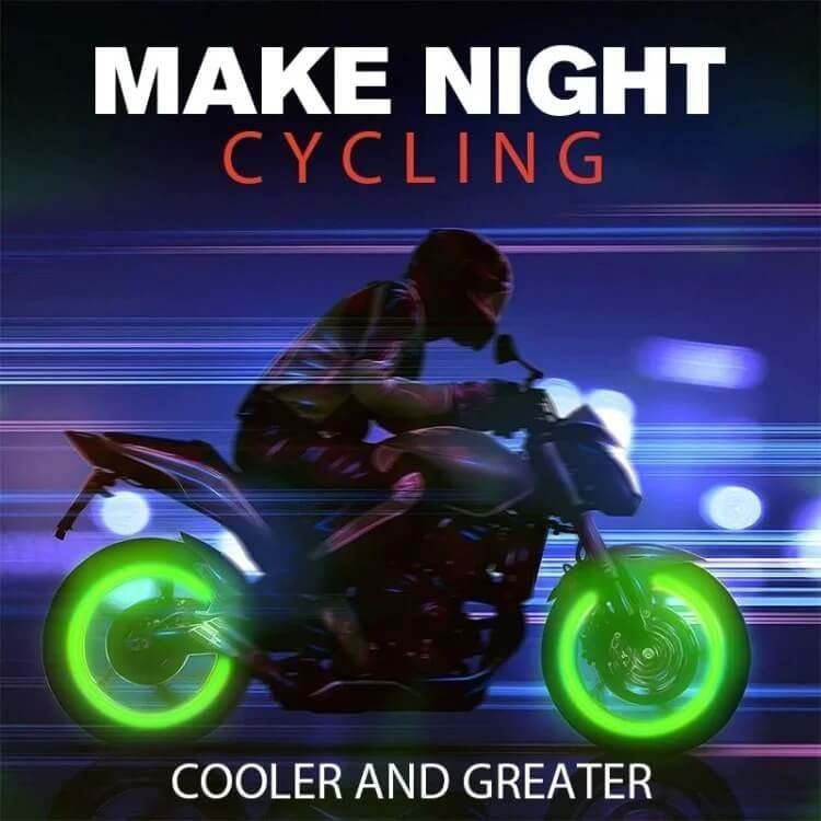 💥BLOWOUT SALE 💥Fluorescent Tire Valve Caps - Make Night Cycling More Cool