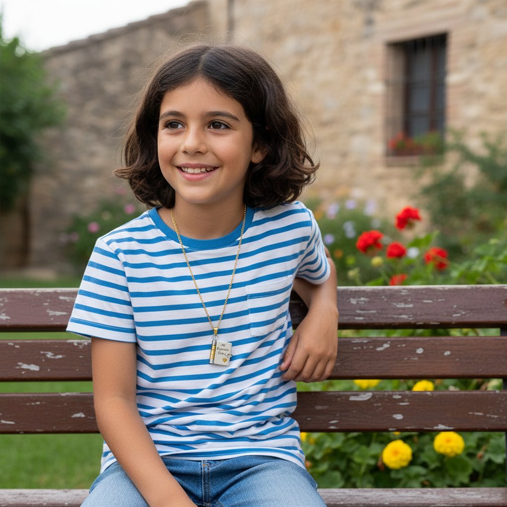 🎁 Blessing Book Necklace for Children - An Eternal Gift from the Heart