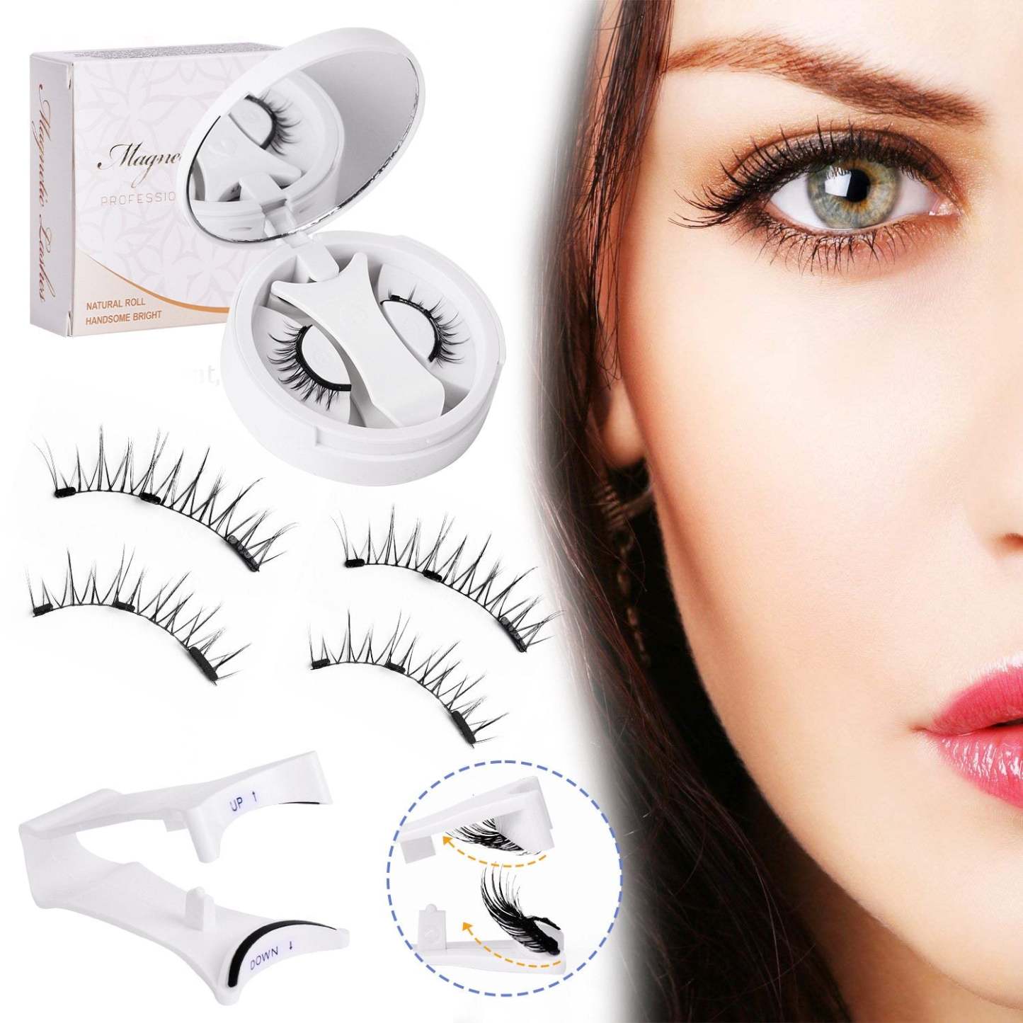 💖Last Chance! Buy 1 Get 1 Free End in Hours!🔥Soft Magnetic Eyelashes All-in-One Box, Reusable
