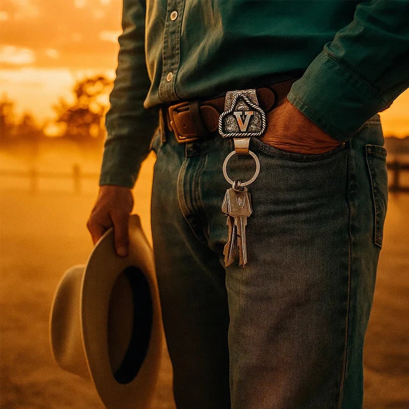 🤠Vintage Letter Keychain