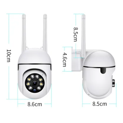 8MP Wifi IP Wireless Security Surveillance PTZ Camera 4X Zoom Cameras Tracking Two-way Audio HD Night Color Cam