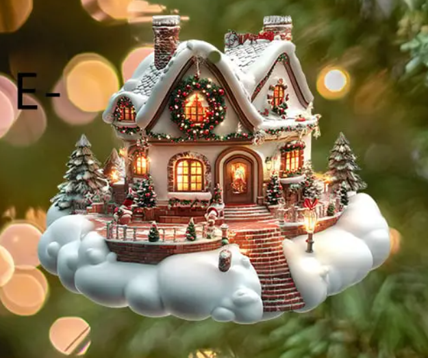 🔥LAST DAY 49% OFF - 🎄🏡Enchanted Snow House Ornament