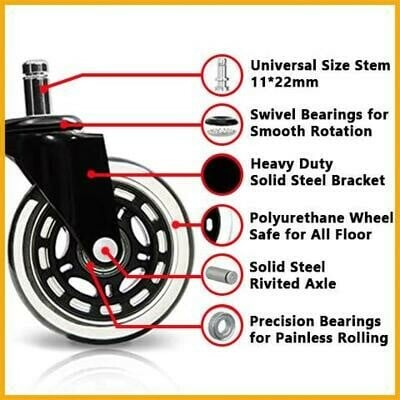 🎄 YEAR END CLEARANCE SALE - SAVE 70% OFF| Caster Office Chair Wheels🔥