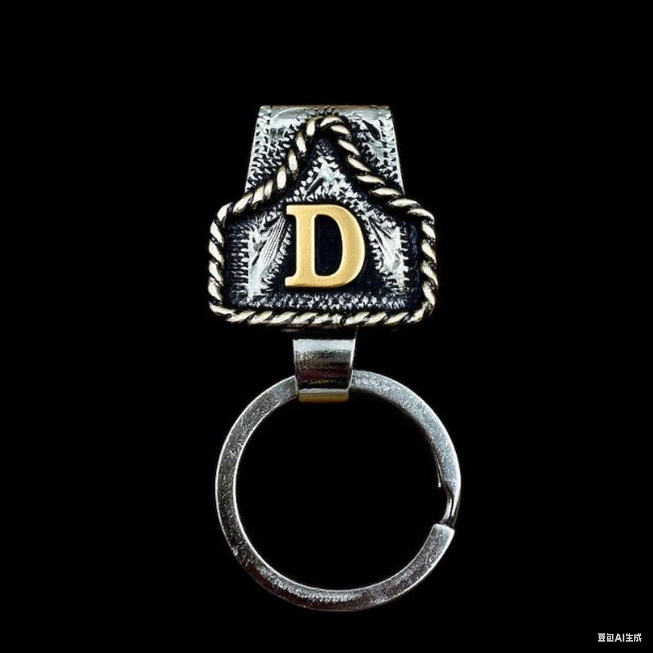 🤠Vintage Letter Keychain