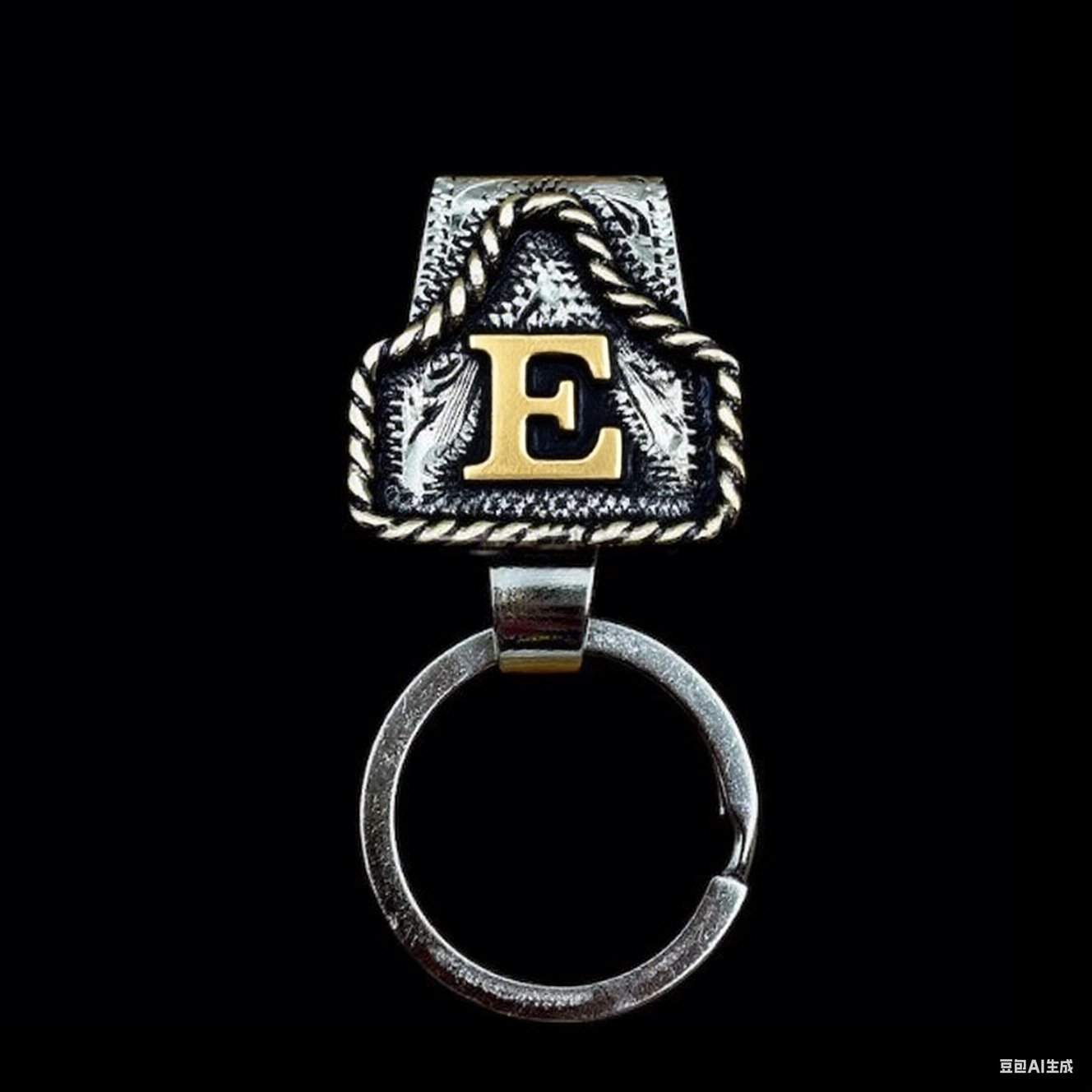 🤠Vintage Letter Keychain