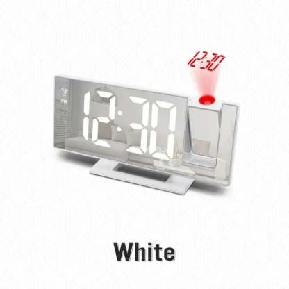 🌟3D Projection Alarm Clock Makeup LED Mirror