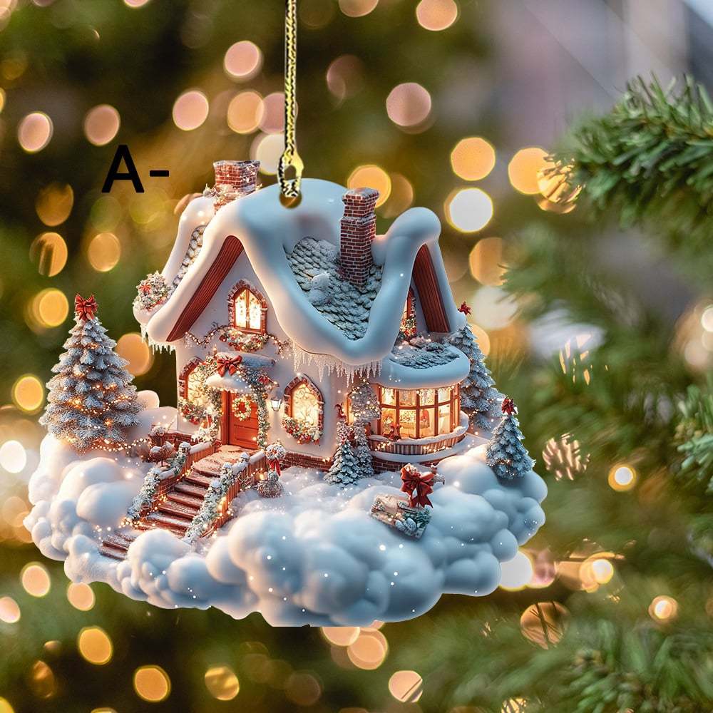 🔥LAST DAY 49% OFF - 🎄🏡Enchanted Snow House Ornament