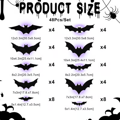 Lighted Halloween Bat Wall Decor