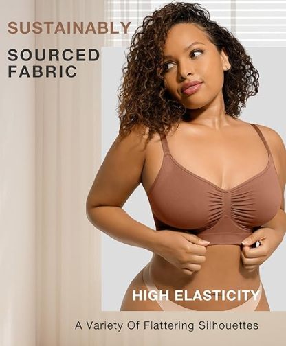 🏆Flash Sale⚡Women's Full Coverage Non-Padded Wireless Sculpt Bra