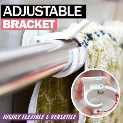 (🔥Hot Sale - 49% OFF)Nail-free Adjustable Rod Bracket Holders(Set of 2), BUY 3 Get 1 Free