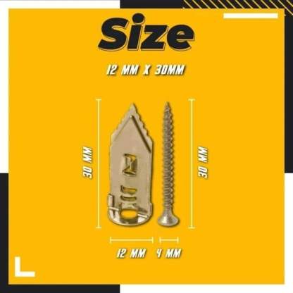 👍 Drywall Anchors and Screws Kit – Heavy Duty Drilling Wall