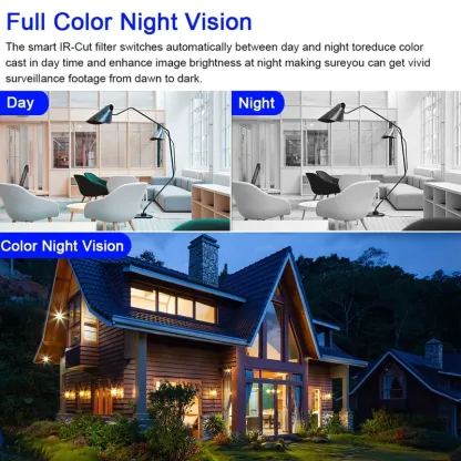 HD Mini Camera Wifi Wireless Dual Lens 8MP IP Cameras Smart Night Vision CCTV Security V380 Pro PTZ Camara Indoor Baby Monitor