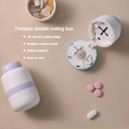 💊 Experience Effortless Pill Cutting - ✨Portable Pill Precise Fixed Positioning Cutting Machine