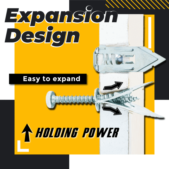 👍 Drywall Anchors and Screws Kit – Heavy Duty Drilling Wall