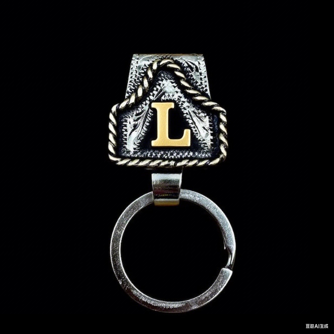🤠Vintage Letter Keychain