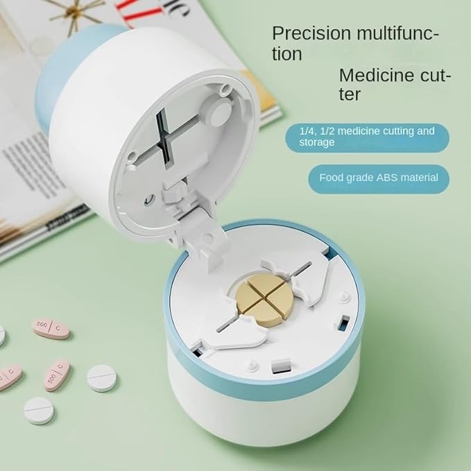 💊 Experience Effortless Pill Cutting - ✨Portable Pill Precise Fixed Positioning Cutting Machine