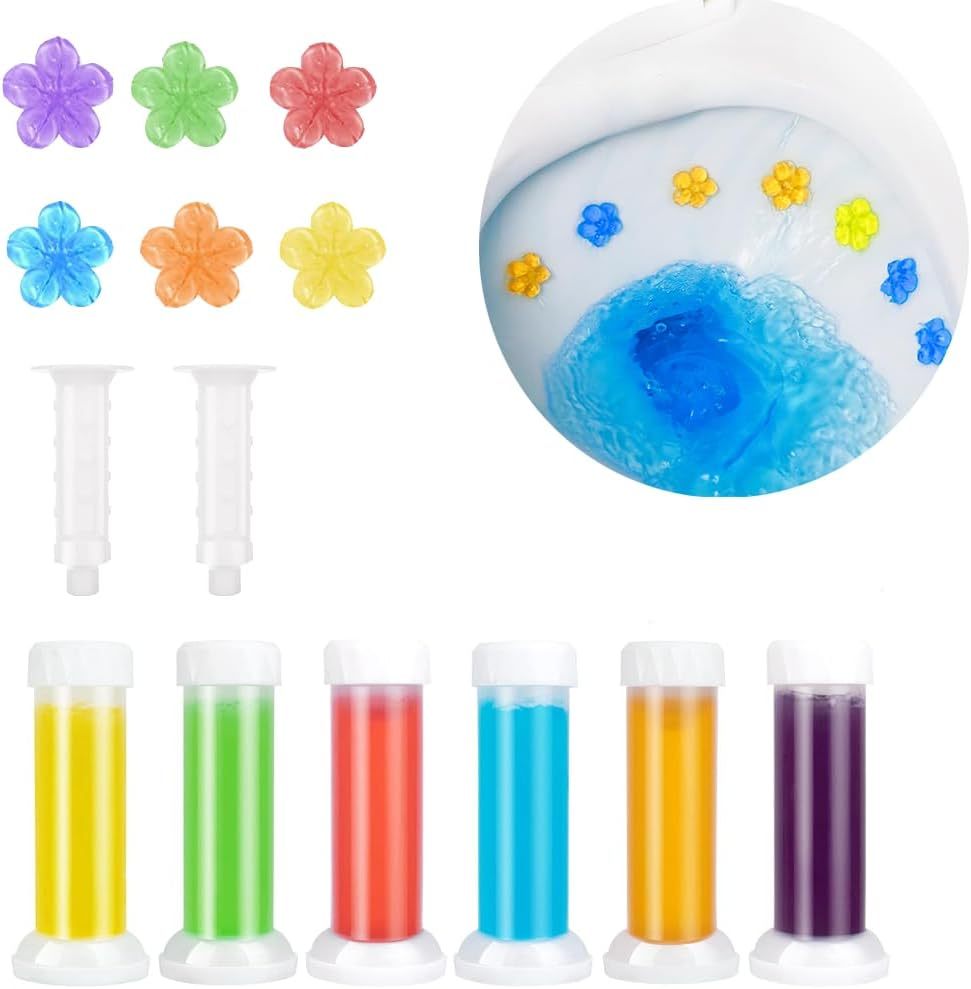 🔥Hot Sale🚽84 Flowers Toilet Cleaner Gel Stamp