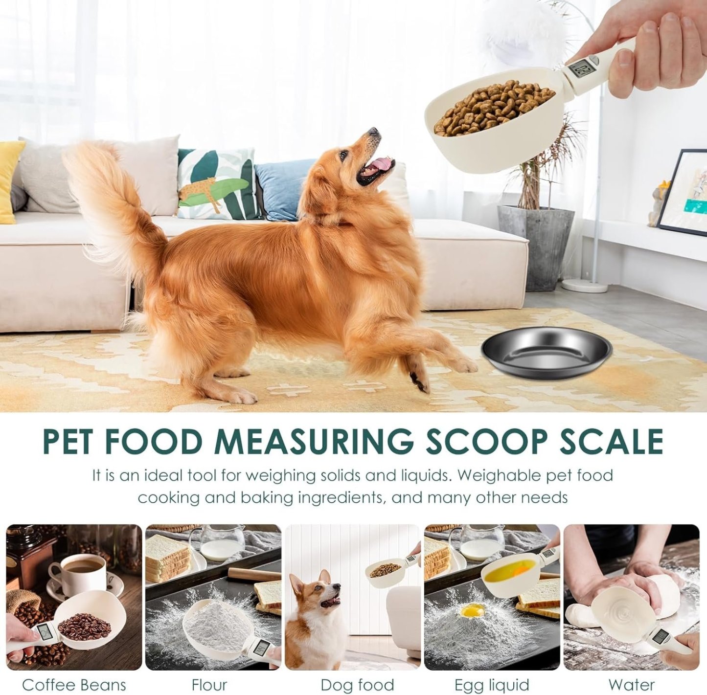 🏆LAST DAY 49% OFF🎁2-in-1 Food Measuring Scoop Scale