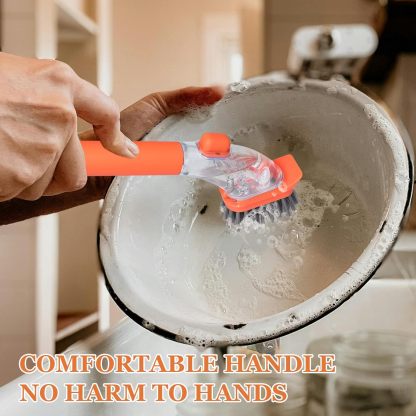 🔥 Dish Brushes with Soap Dispenser with Handle-Kitchen Scrubber Brushed - Buy 2 Get 1 Free