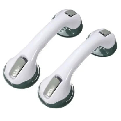 Bath Safety Grab Handle Bar Suction Cup Tub Bathroom Shower Rail