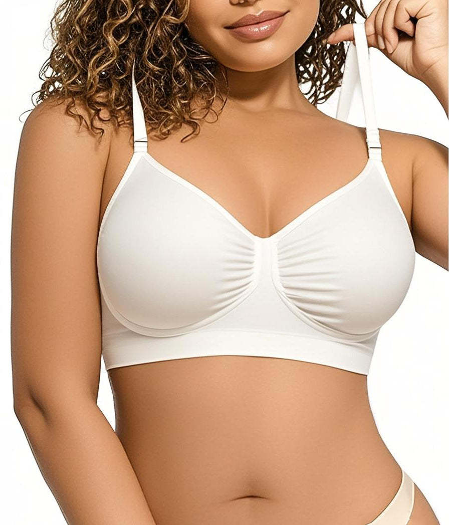 🏆Flash Sale⚡Women's Full Coverage Non-Padded Wireless Sculpt Bra