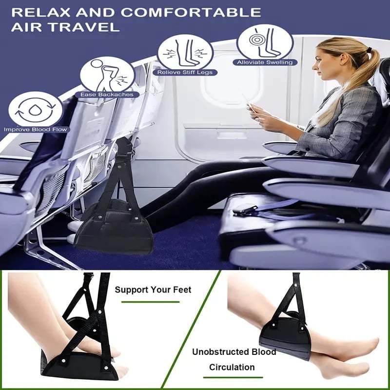 Airplane Foot Hammock (Memory Foam)
