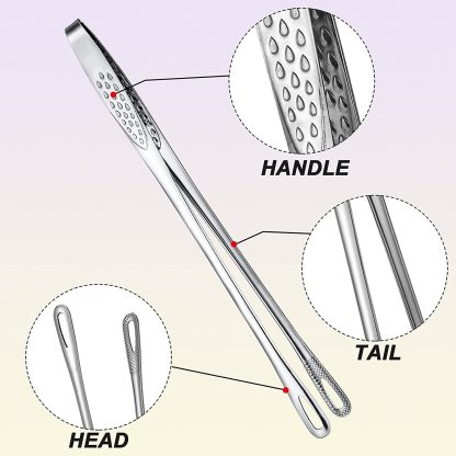 (🔥2023 New Year Sale-49% OFF) Stainless Steel Grill Tongs