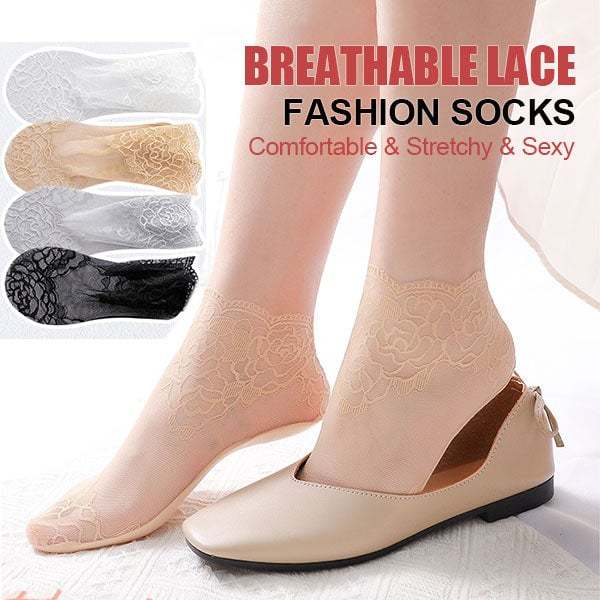 💋 Ladies Fashion Lace Socks