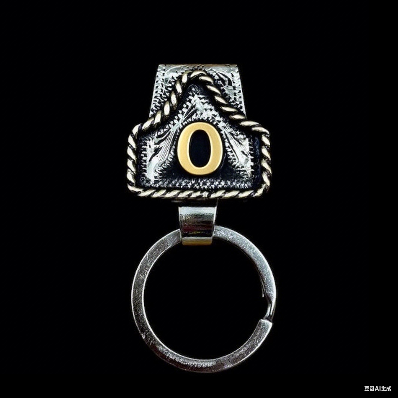 🤠Vintage Letter Keychain