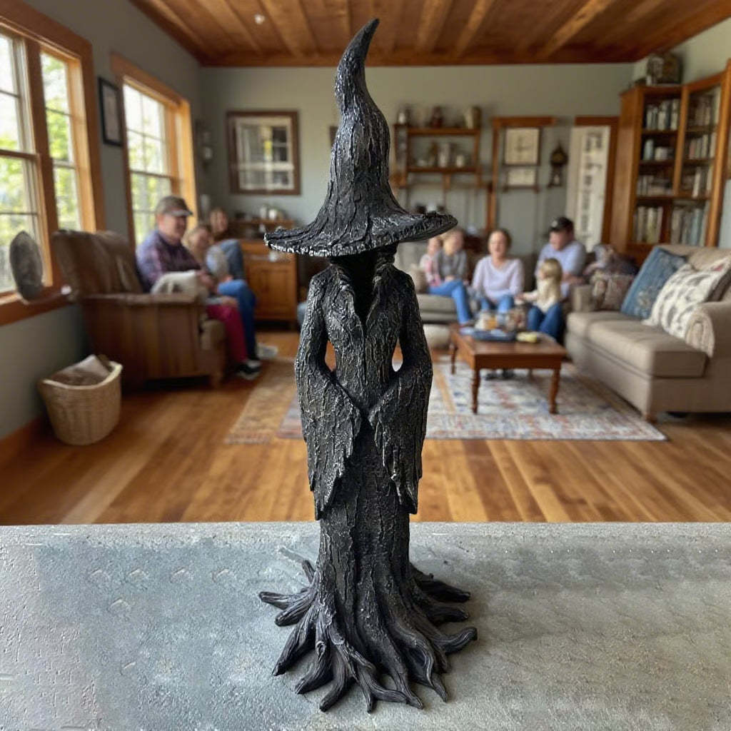 🔥LAST DAY 49% OFF - 🧙‍♀️💫Hand-Painted Enchanting Witch Statue: The Guardian of Your Home (✨Same as in the video)