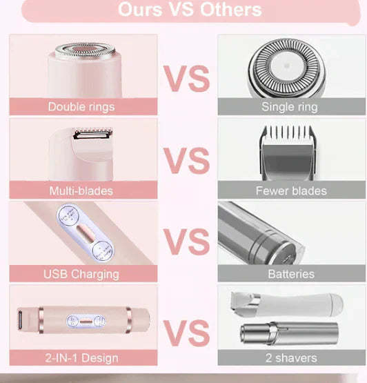 💥Limited Sale 49% OFF💖2-In-1 Women's Electric Cordless Shaver