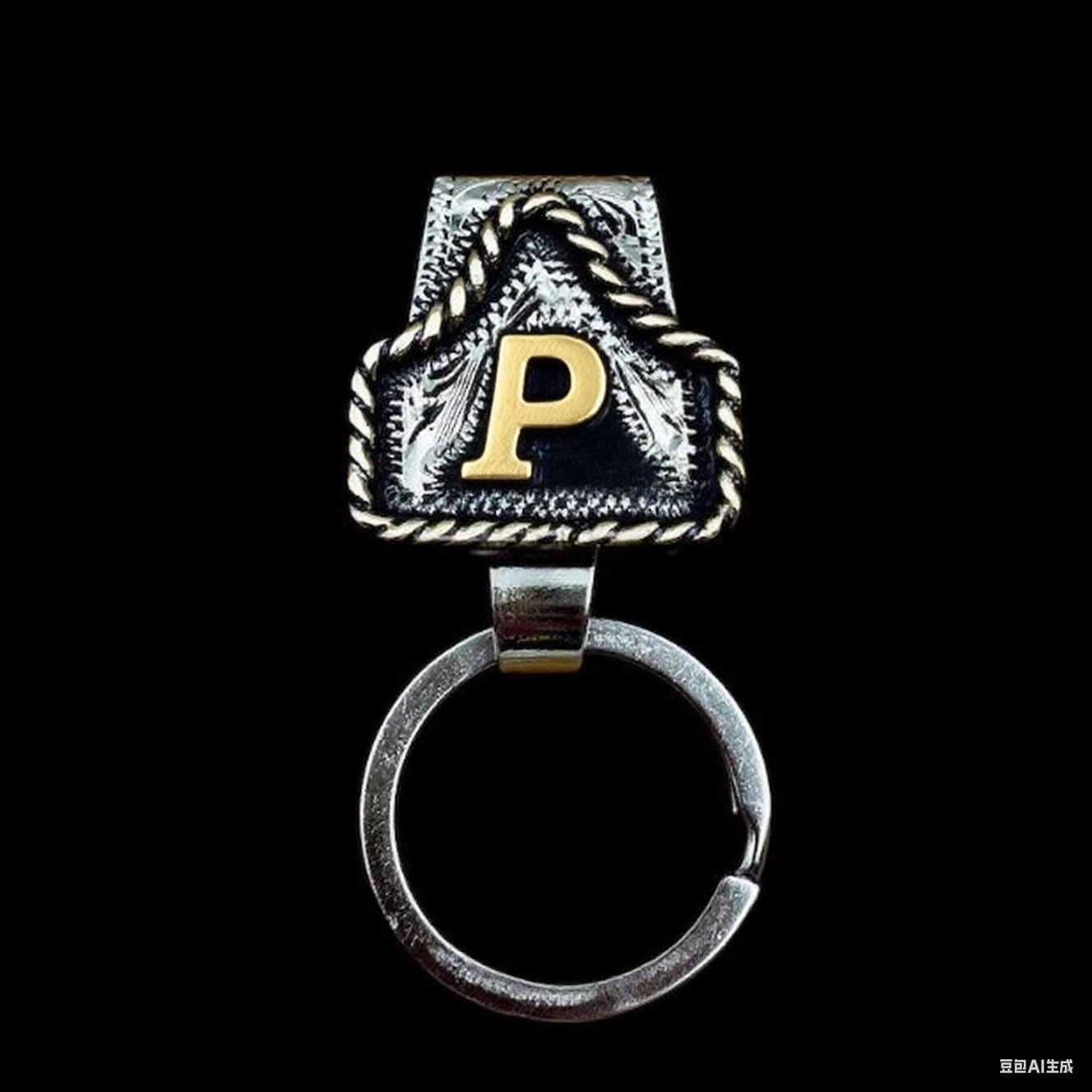 🤠Vintage Letter Keychain