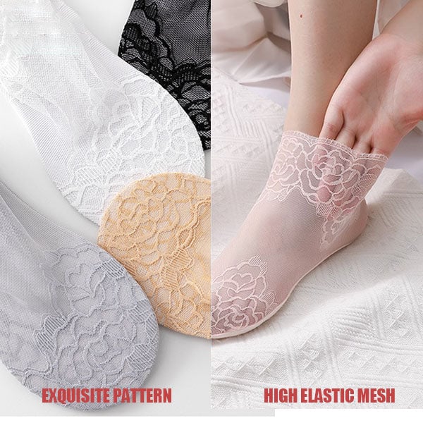 💋 Ladies Fashion Lace Socks
