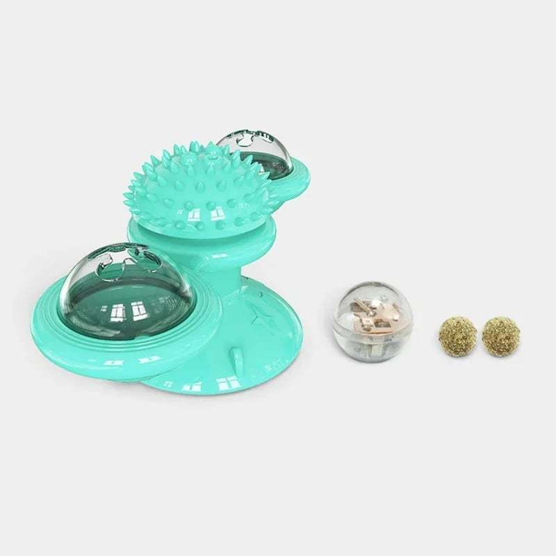 🔥 Interactive Windmill Cat Toys with Catnip (include Glowing Ball)