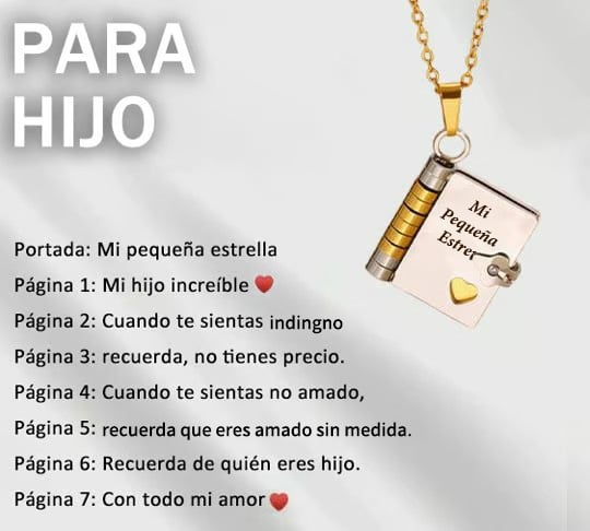 🎁 Blessing Book Necklace for Children - An Eternal Gift from the Heart