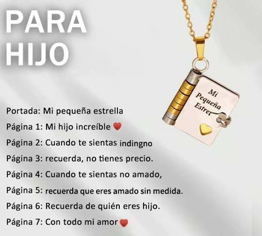 🎁 Blessing Book Necklace for Children - An Eternal Gift from the Heart