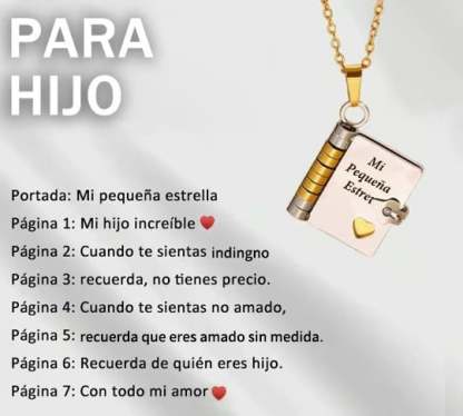 🎁 Blessing Book Necklace for Children - An Eternal Gift from the Heart