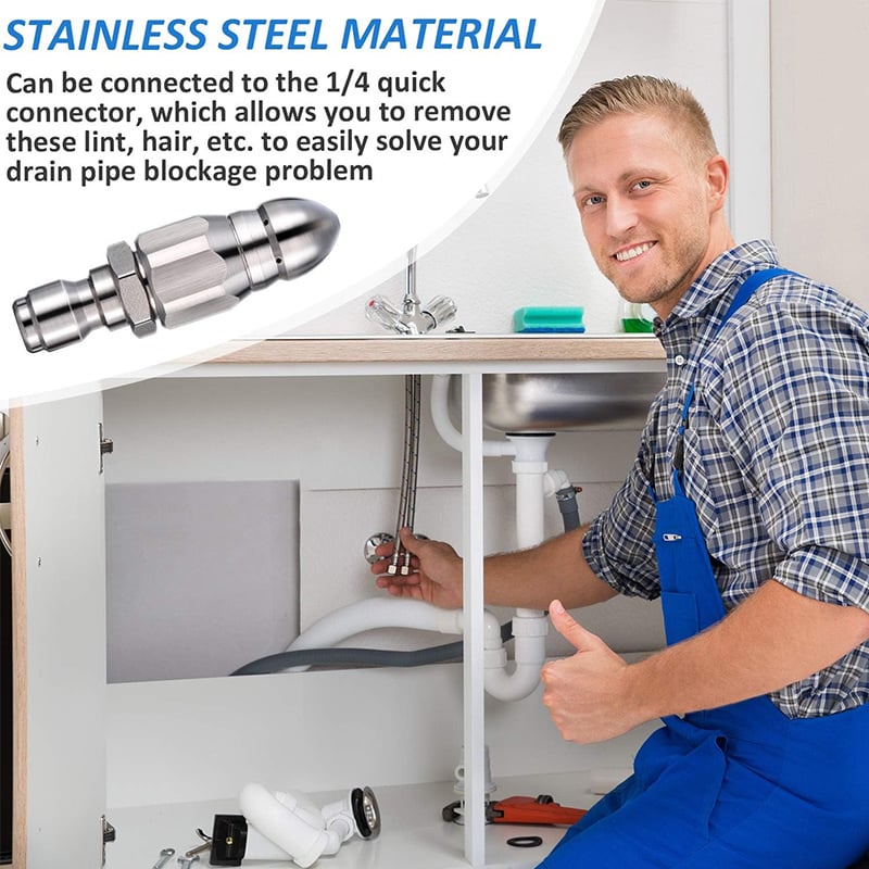 🔥LAST DAY 75% OFF - 🌀1/4" Quick Connect Stainless Nozzle Set