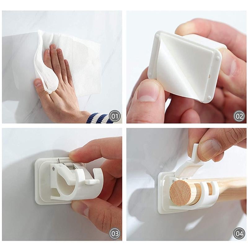 (🔥Hot Sale - 49% OFF)Nail-free Adjustable Rod Bracket Holders(Set of 2), BUY 3 Get 1 Free