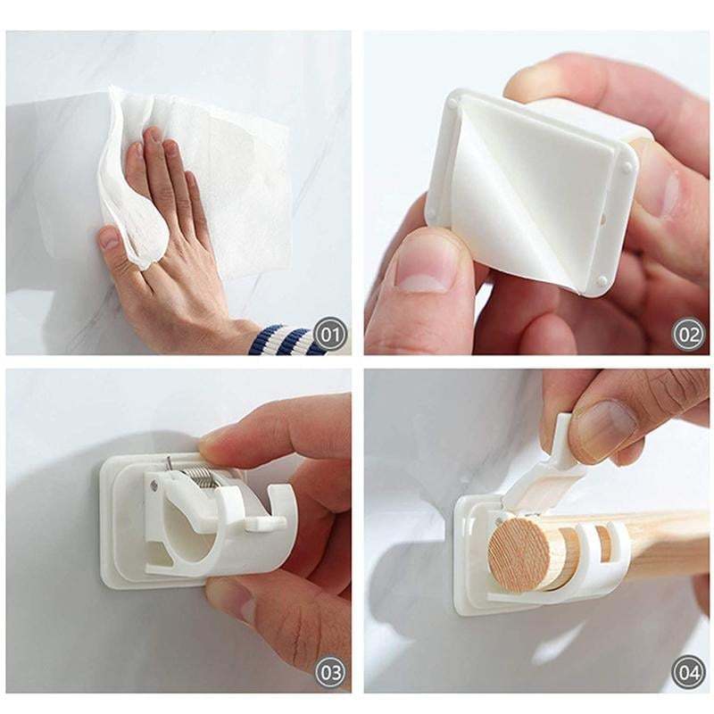 (🔥Hot Sale - 49% OFF)Nail-free Adjustable Rod Bracket Holders(Set of 2), BUY 3 Get 1 Free