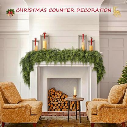 🏆2026 Super Value Se💥6 FT Artificial Cedar Garlands –Realistic Touch Winter Greenery