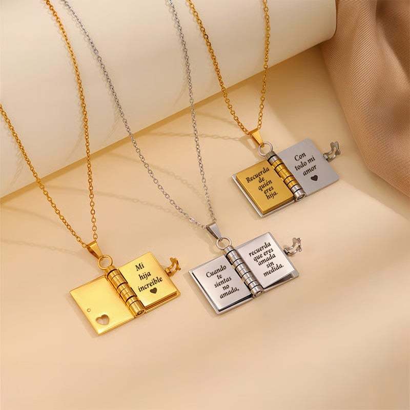 🎁 Blessing Book Necklace for Children - An Eternal Gift from the Heart