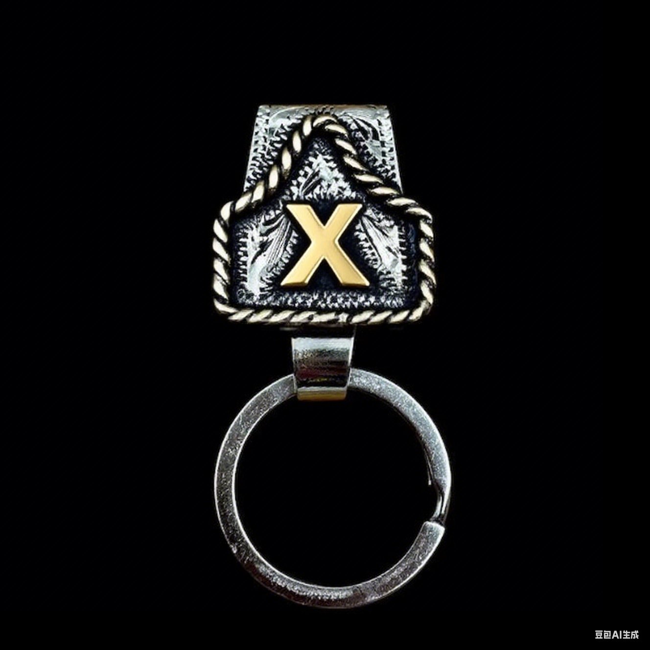 🤠Vintage Letter Keychain