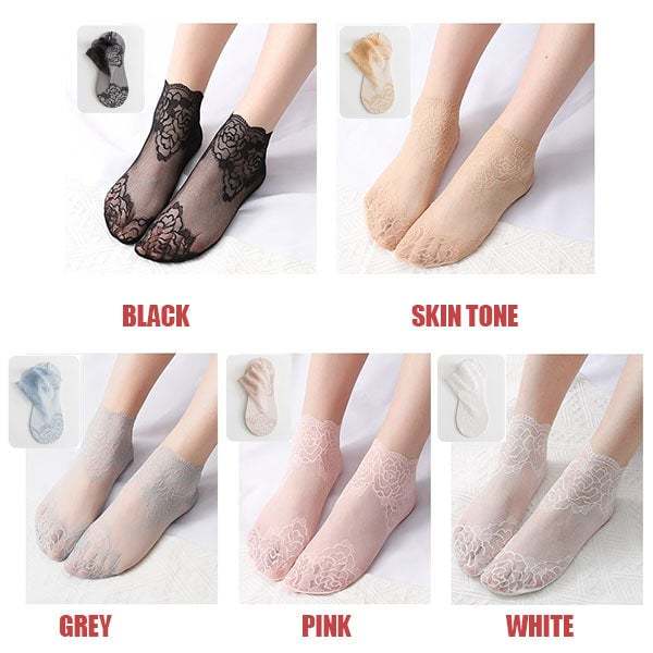 💋 Ladies Fashion Lace Socks