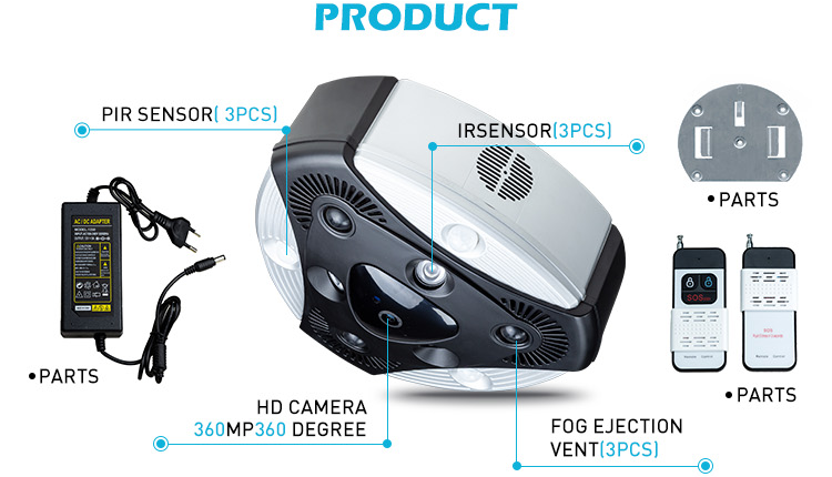 Prevent Burglary or Robbery Security Fog Generator to Deduce On-Site Visibility