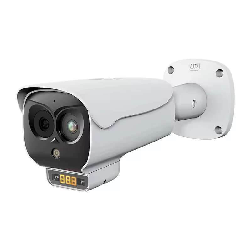 AI Bi-Spectrum Security Bullet Thermal Camera | Fire & Smoke Detection, Temperature Measurement