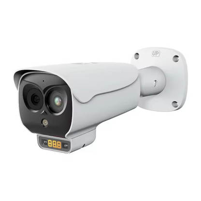 AI Bi-Spectrum Security Bullet Thermal Camera | Fire & Smoke Detection, Temperature Measurement