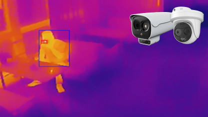 AI Bi-Spectrum Security Bullet Thermal Camera | Fire & Smoke Detection, Temperature Measurement