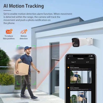 XMEye 8MP 6MP Motorized 2.8-12mm 5X Zoom Full Color Night Vision Bullet PoE IP Camera