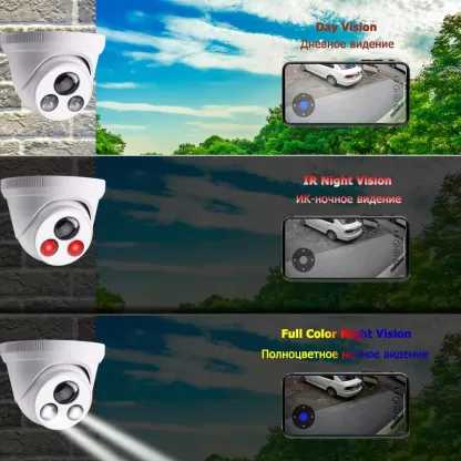 4K 8MP IP Security Camera 5MP 4MP Ultra Large Wide Angle Lens PoE Dome Surveillance Cam Color Night Vision Audio for Onvif NVR